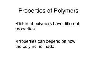 PPT - Mechanical Properties of Polymers PowerPoint Presentation, free download - ID:2986954