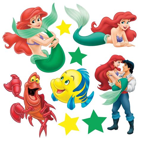 Little Mermaid Ariel Half Sheet Misc Yippee Yay Yard Cards