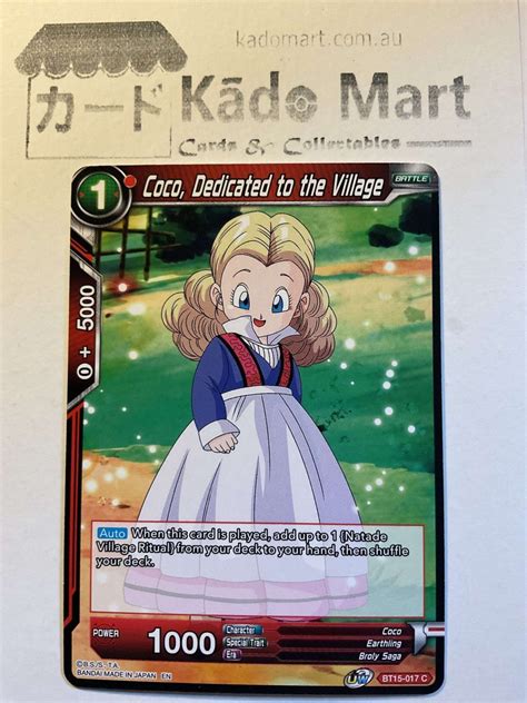 Coco Dedicated To The Village Bt15 017 Dragon Ball Super Tcg Card
