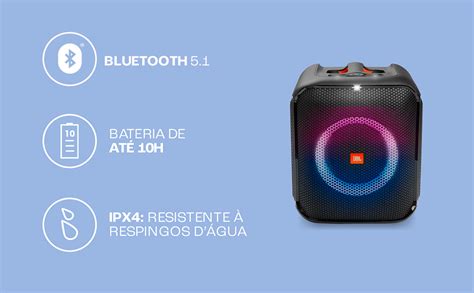 Caixa De Som Jbl Partybox Encore Mic Bluetooth W Preta