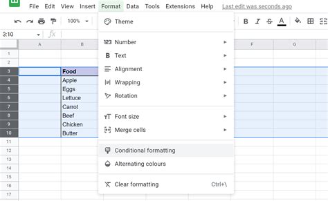 Change Row Color Based On A Cell Value In Google Sheets