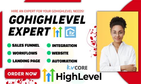 Build Gohighlevel Sales Funnel Gohighlevel Website Landing Page Kvcore