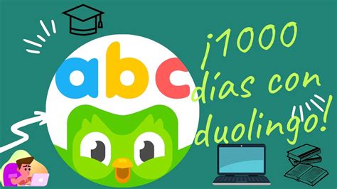 1000 días de racha en Duolingo YouTube