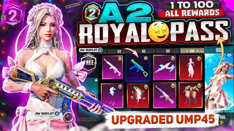 A2 ROYAL PASS 1 TO 100 RP REWARDS IN BGMI BGMI NEXT ROYAL A2 REWARDS