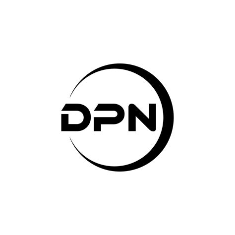DPN letter logo design in illustration. Vector logo, calligraphy