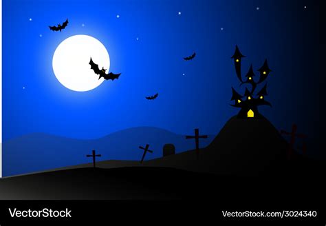 Horror Halloween Background Royalty Free Vector Image