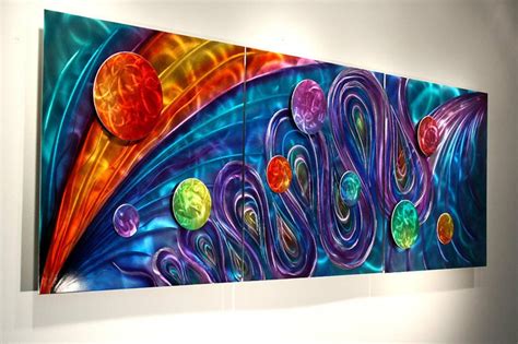 Rainbow Art Metal Wall Art Painting Decor Abstract Sculpture - Etsy