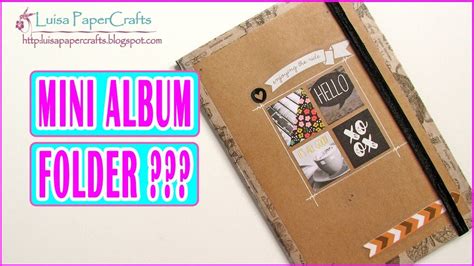 Tutorial Scrapbook Mini Album Folder Sin Papel Decorado Scrapbooking