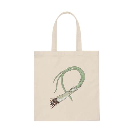 Leek Canvas Tote Bag Piece Of Quirk