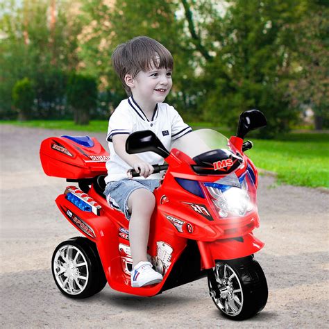 Costway Kids Ride On Motorcycle 3 Wheel 6v Battery Powered Electric Toy