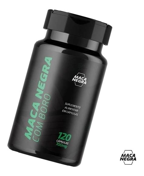 4x Maca Peruana Negra Boro 120caps Original Parcelamento Sem Juros