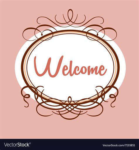 Welcome Invitation Template Royalty Free Vector Image