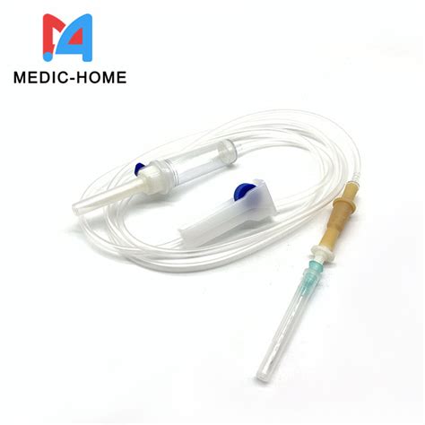 Disposable Medical Infusion Set IV Set With Needle Luer Lock Luer Slip