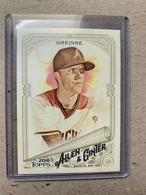 2018 TOPPS ALLEN GINTER BASEBALL ZACK GREINKE ARIZONA DIAMONDBACK BASE