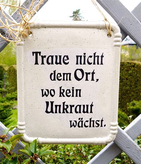 Spruch Garten