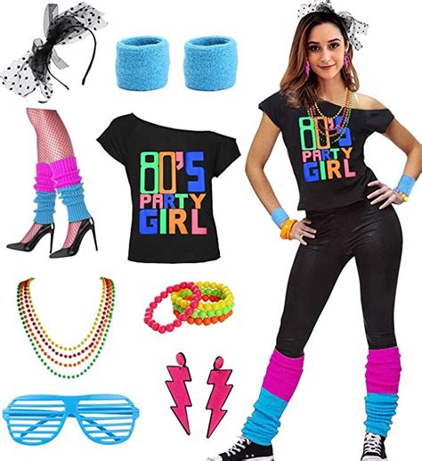 Womens I Love The 80 S Disco 80s Costume Outfit Accessories 80s Theme