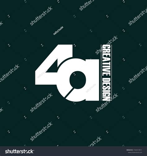 Letter 4a Logo Icon Design Vector Stock Vector (Royalty Free) 1769319911