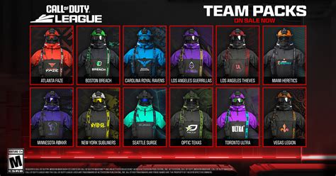 Call Of Duty League Team Packs Call Of Duty League