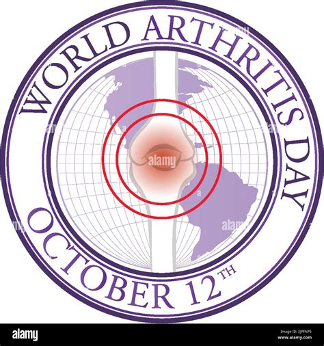 World Arthritis Day Poster Design Illustration Stock Vector Image And Art