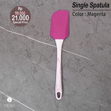 Jual Pero Spatula Silikon Tahan Panas Food Grade Marble Handle