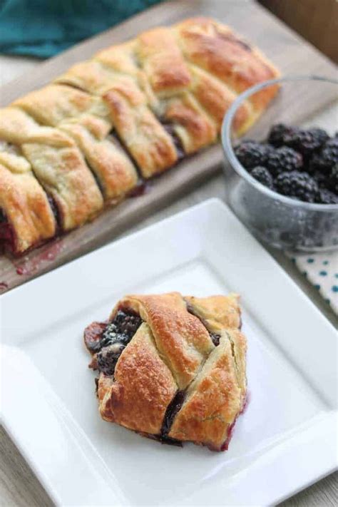 Fresh Blackberry Strudel Recipe Strudel Recipes Puff Pastry Recipes Pastry Dishes