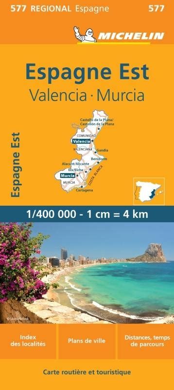 Carte régionale espagne est valencia murcia Librairie Eyrolles