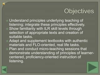 Teaching Methods Listening PPT