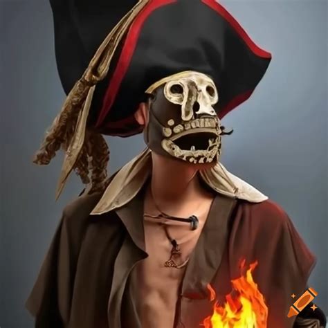 Image Of A Pirate In A Mask And Fire Uniform On Craiyon