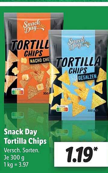 Snack Day Tortilla Chips Angebot Bei Lidl