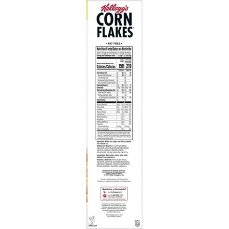 Corn Flakes Cereal Nutrition Facts