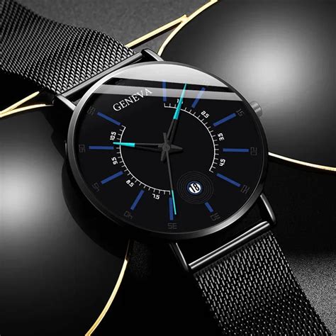 Reloj Ejecutivo De Lujo Para Hombre Cron Grafo Ultrafino De Acero