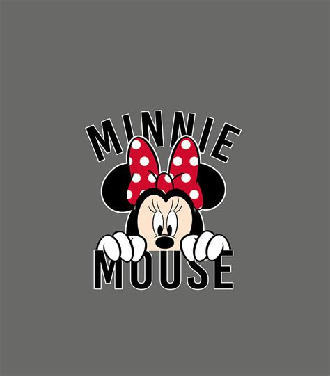 Disney Minnie Rock The Dots Peeking Minnie Digital Art By Miasya Izabe