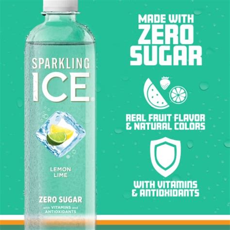 Sparkling Ice Zero Sugar Lemon Lime Sparkling Water 17 Fl Oz Ralphs