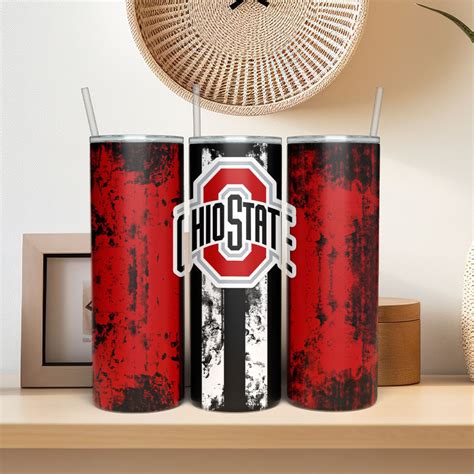 Ohio State Tumbler Png Tumbler Wrap Png Oz Skinny Tumbler