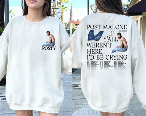 Post Malone Tour Shirt Post Malone If Y All Weren T Here I D Be