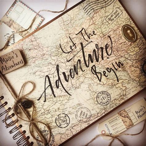 Handmade Personalised Adventure Scrapbook Adventure Memory Etsy Photo Album Scrapbooking