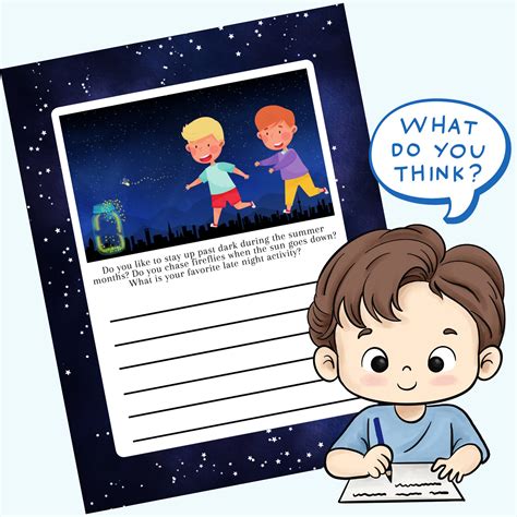 Creative Summer Writing Prompts Printable Journal Prompts Kids