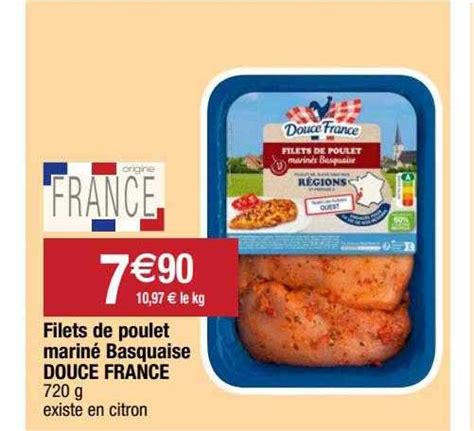 Promo Filets De Poulet Marin Basquaise Douce France Chez Migros France