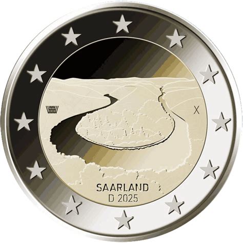 2 Euro Saarland Deutschland 2025 Muenzen Eu