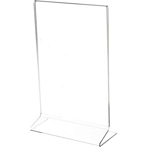 Plymor Clear Acrylic Sign Display Literature Holder Side Load 6 W