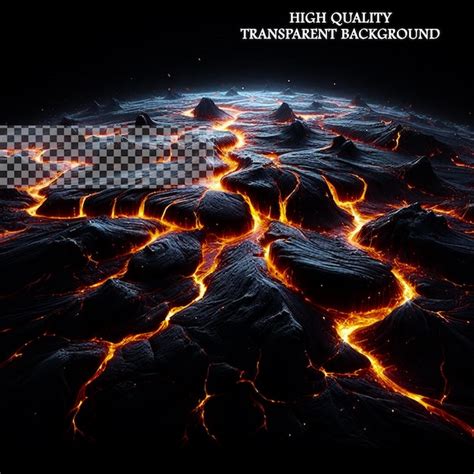 Premium Psd 3d Model Lava On Transparent Background