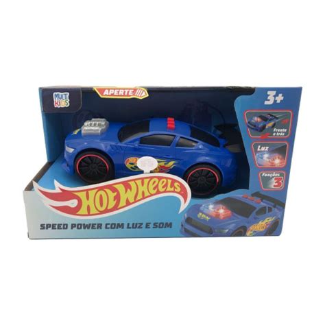 Hot Wheels Carro Speed Power Azul Luz Som Multikids Br em Promoção na Americanas