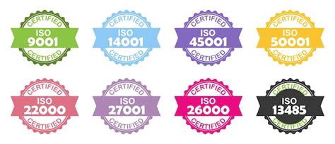 Conjunto De Selos De Certifica O Iso Sistemas De Gerenciamento De