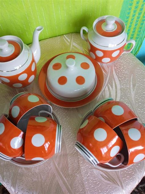 Чайный сервиз/ кофейный сервиз/ винтажный сервиз vintage/ ретро, срср ...