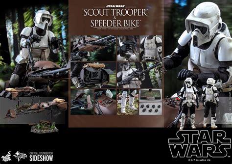 Star Wars Scout Trooper And Speeder Bike Sixth Scale Figure Hot Toys