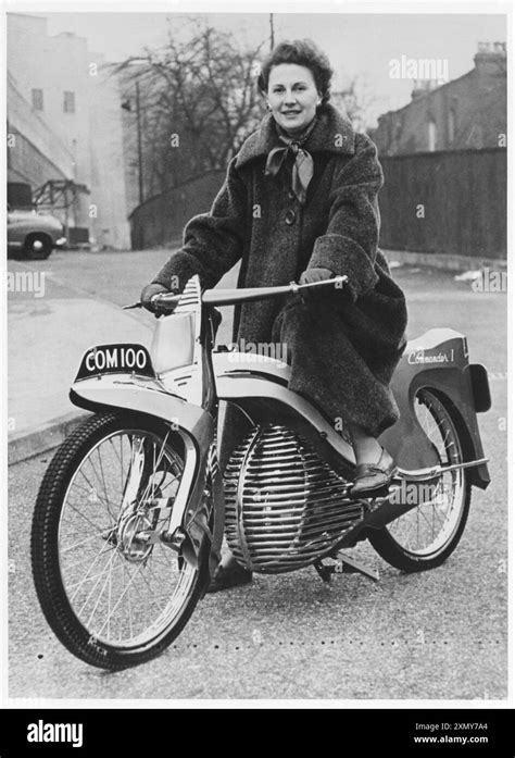 Commander 100 Lightweight Two Stroke Motorcycle Stock Photo Alamy