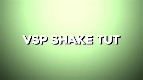 Vsp Tutorial Shake With Qr Code Youtube