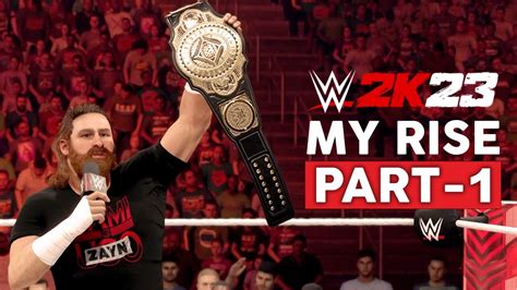 WWE 2K23 MyRise Gameplay Walkthrough Part 1 FULL GAME 1080p 60FPS