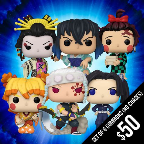 Pre-Order: Funko Pop! Demon Slayer (Set of 6 Commons - No Chases ...