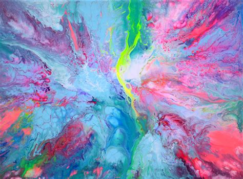 Small Abstract 2 - Abstract Fluid Painti, Painting by Tiberiu Soos ...